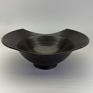 Paddy McNeely Black Matte Abstract Bowl